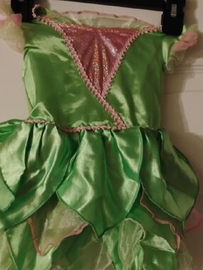 Disney Green and Pink Fairy One-Piece Costume